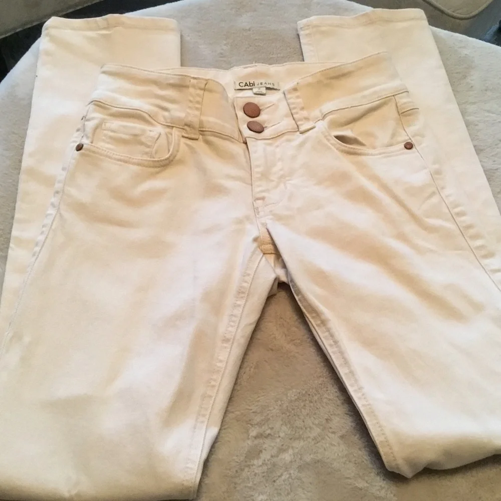 CAbi Lou Lou Blush Pink #874 Straight Jeans - Size 2
